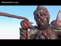 Warrior girl is caught and fucked by tentacle monster